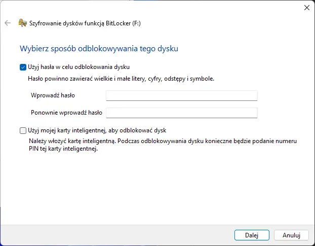 Wybór rodzaju zabezpieczenia